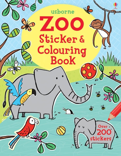 Zoo Sticker and Colouring Book-9781409584339